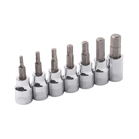 STEELMAN 7-Piece 3/8" Drive SAE Hex Bit Socket Set 55481